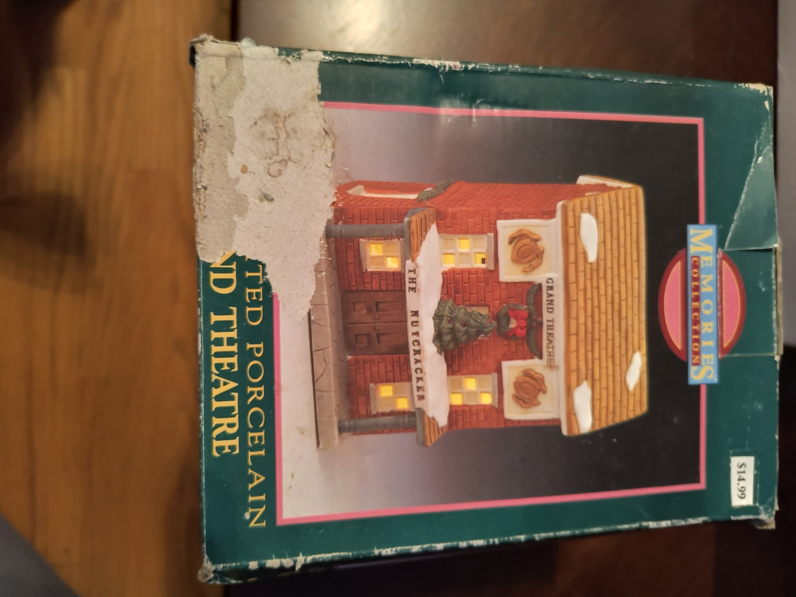 Vintage Illuminated Porcelain Grand Theater. Box Is Not In Great Condition.
