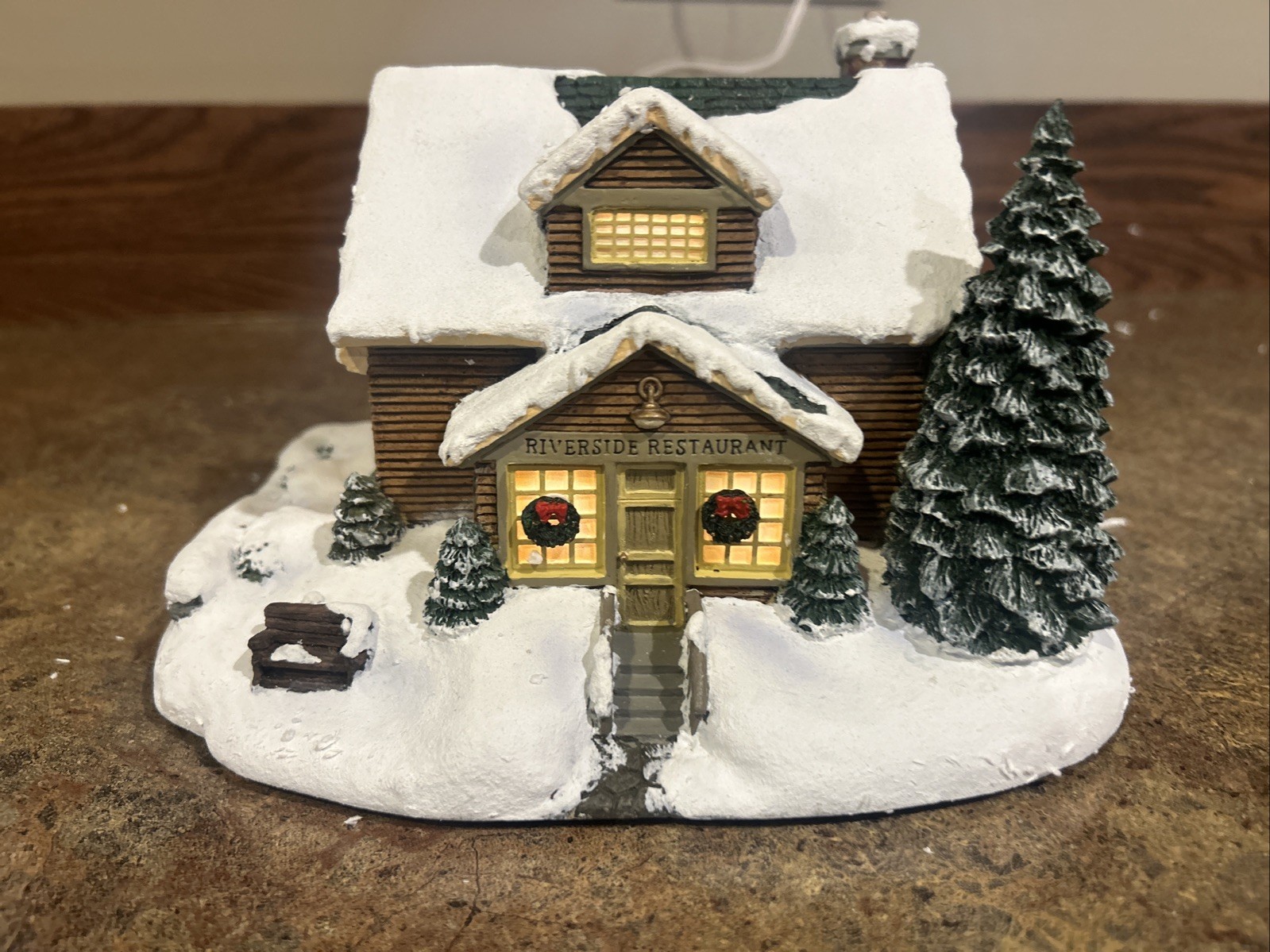 Terry Redlin’s Winter Memories Hawthorne Village Riverside Restaurant #A2967