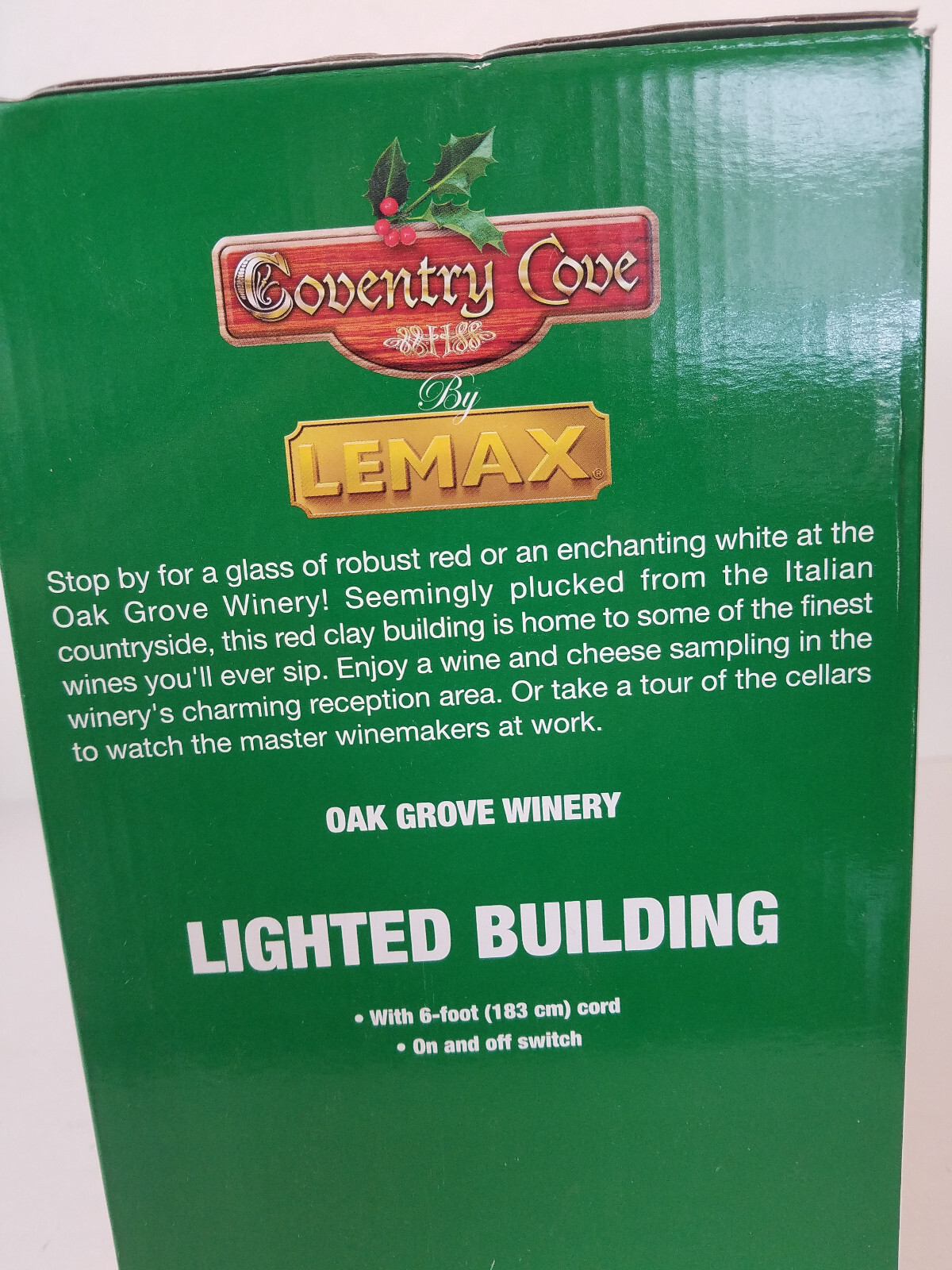 Lemax Coventry Cove Oak Grove Winery 2015 Lighted Christmas Village Building