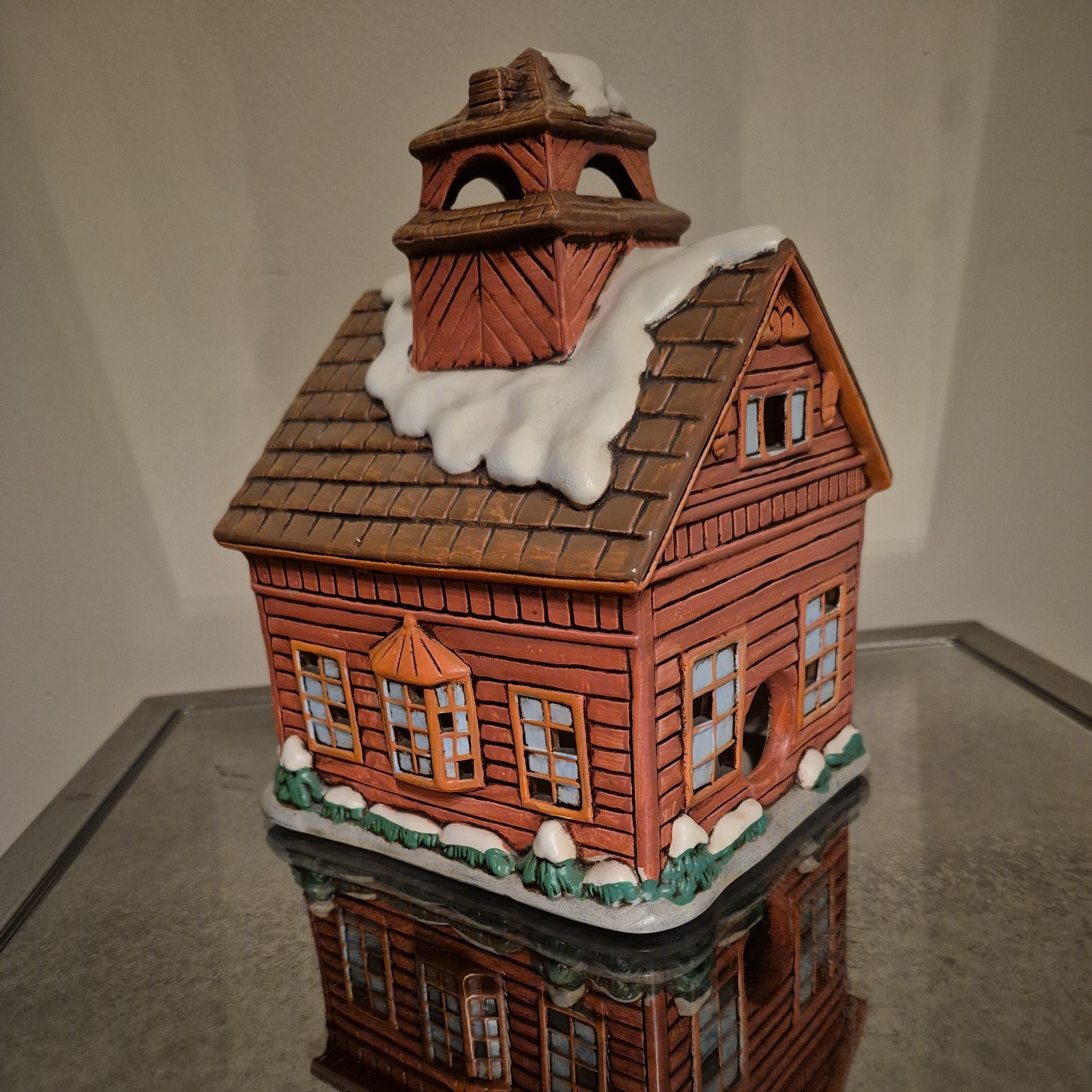Vintage LEFTON Christmas Colonial Village Little Lil Red School house 05821