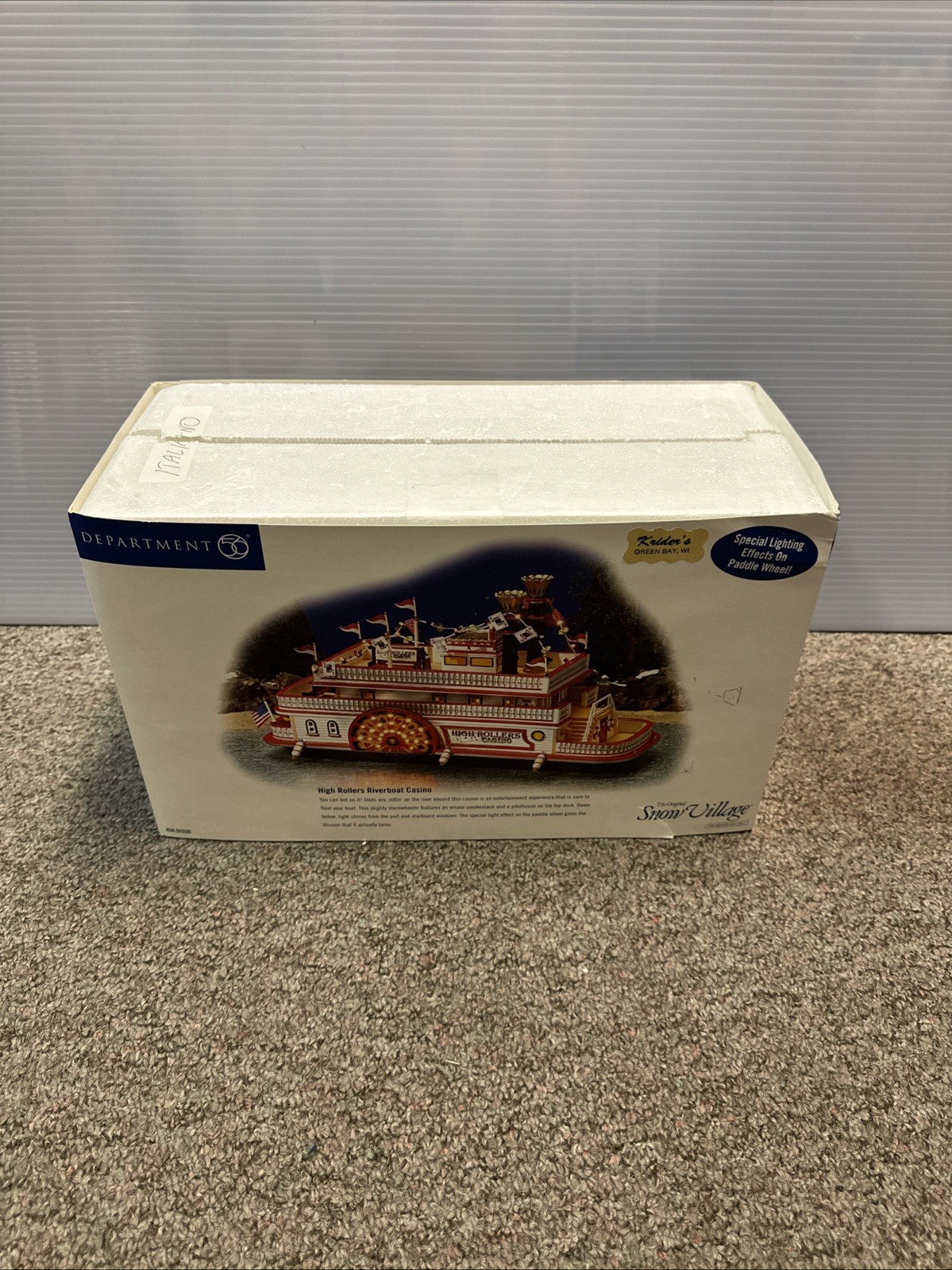 Dept 56 Snow Village “High Rollers Riverboat Casino” #55330. Ships Double Boxed