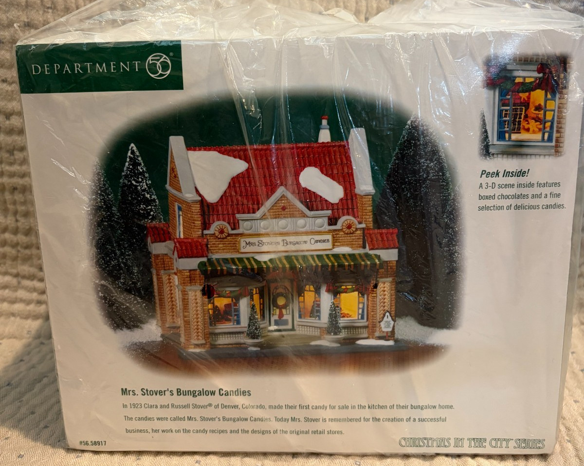 Dept 56 Mrs. Stover’s Bungalow Candies #58917 Christmas in the City NEW IN BOX!