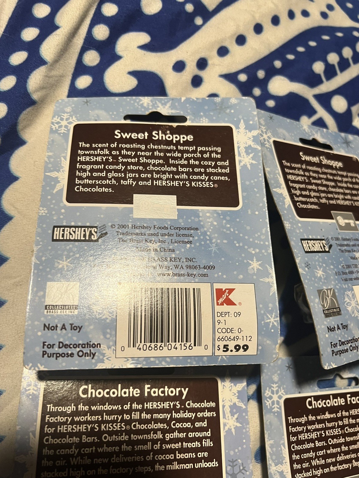 Lot Of 6 Hershey holiday Village New