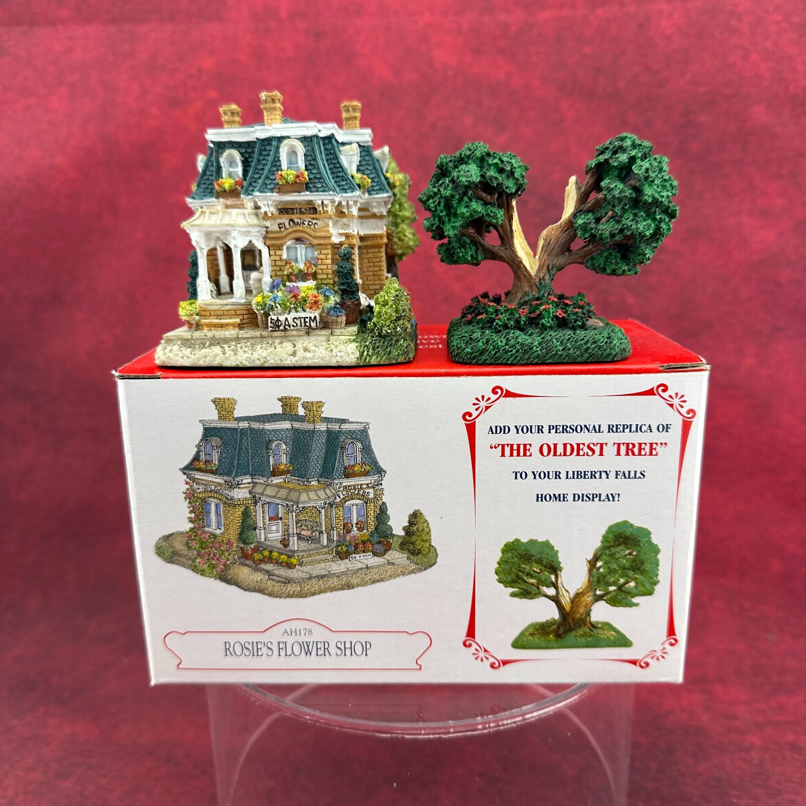 LIBERTY FALLS AMERICANA COLLECTION “ROSIE’S FLOWER SHOP AH 178 , THE OLDEST TREE