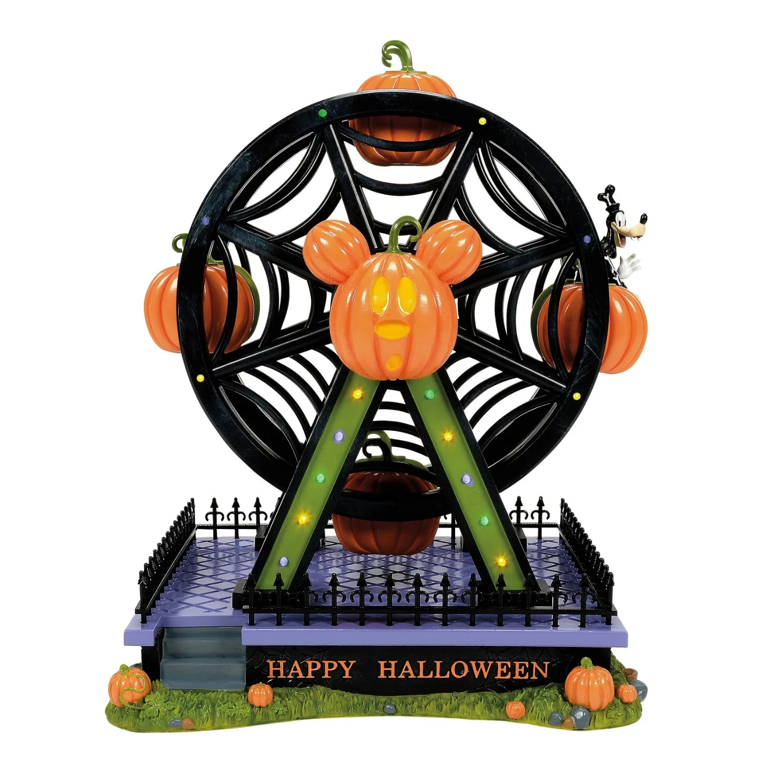 Dept 56 PUMPKINTOWN FERRIS WHEEL-GAWRSH DARN FUN! Disney Village 6015597 NEW