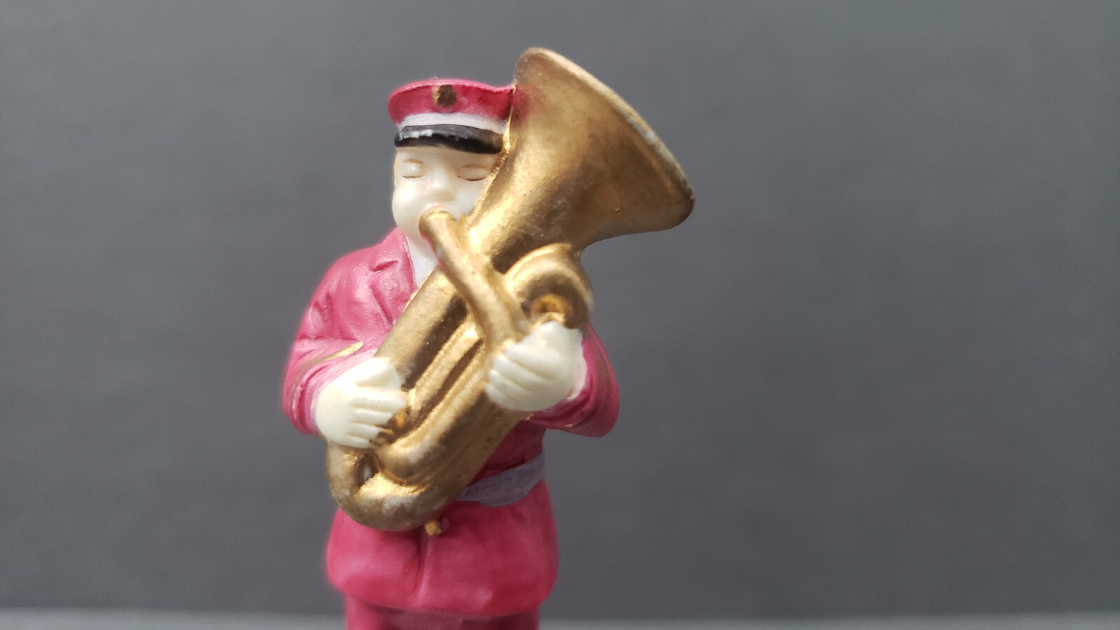 Dept. 56 Salvation Army Band Figurines Drummer Horn Tuba 59854 Incomplete *READ*