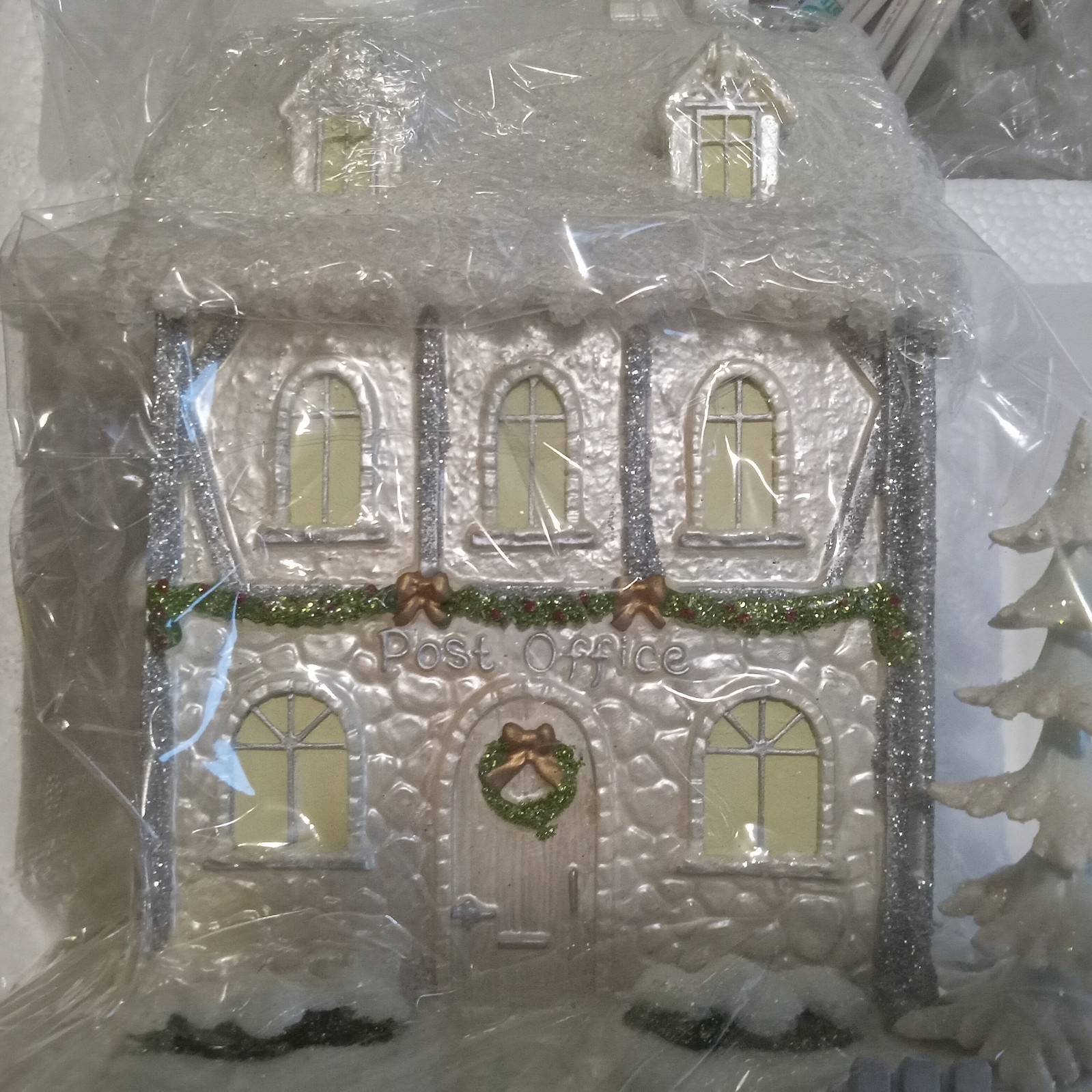 “Heaven Sent Post Office” Snow Angels Holiday Village Hawthorne “New” COA