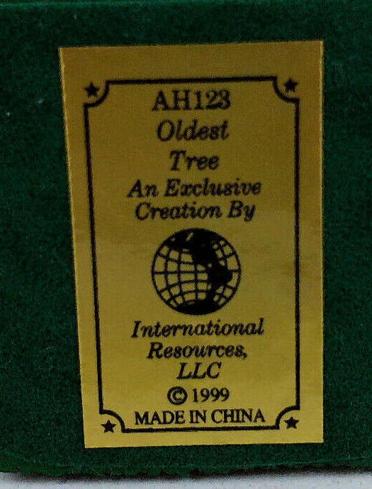 Vtg LIberty Falls AH123 Oldest Tree 1999 International Resourcing Inc
