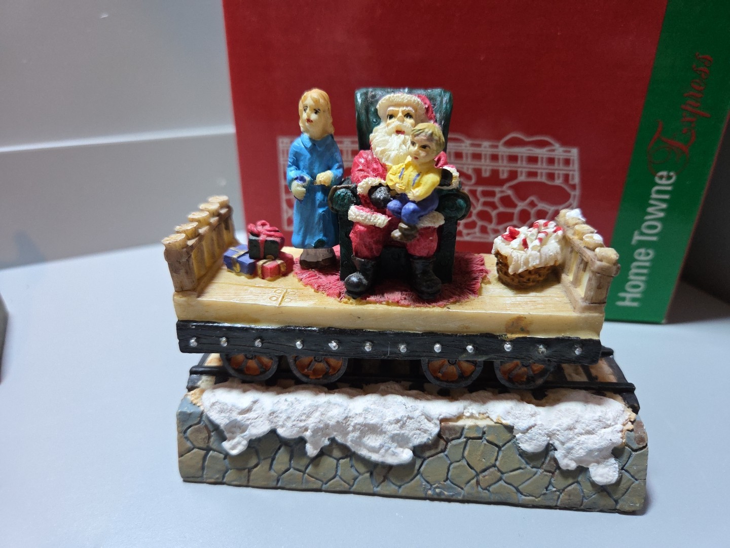 JCPenney Home Towne Express Christmas Train Cars & Tracks in Original Boxes