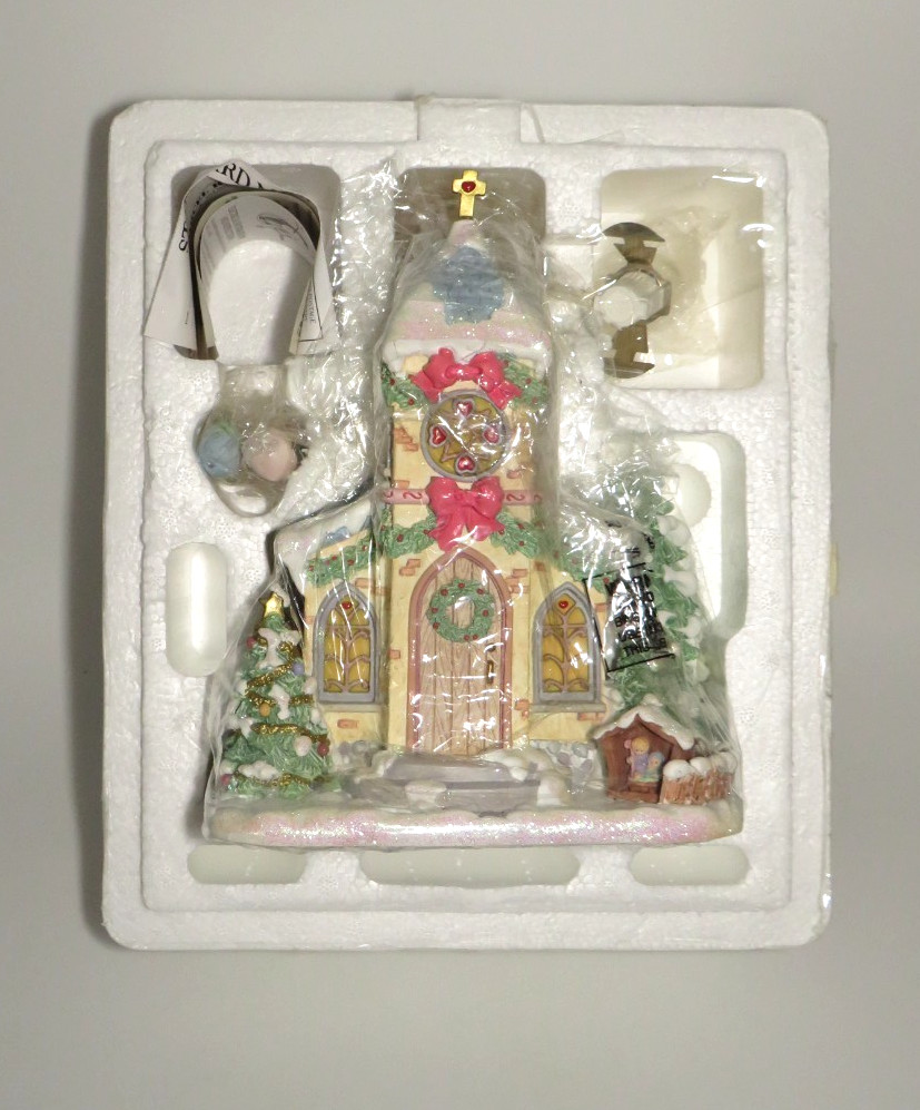 Hawthorne Village Holy Night Chapel Precious Moments Christmas Village – NIB