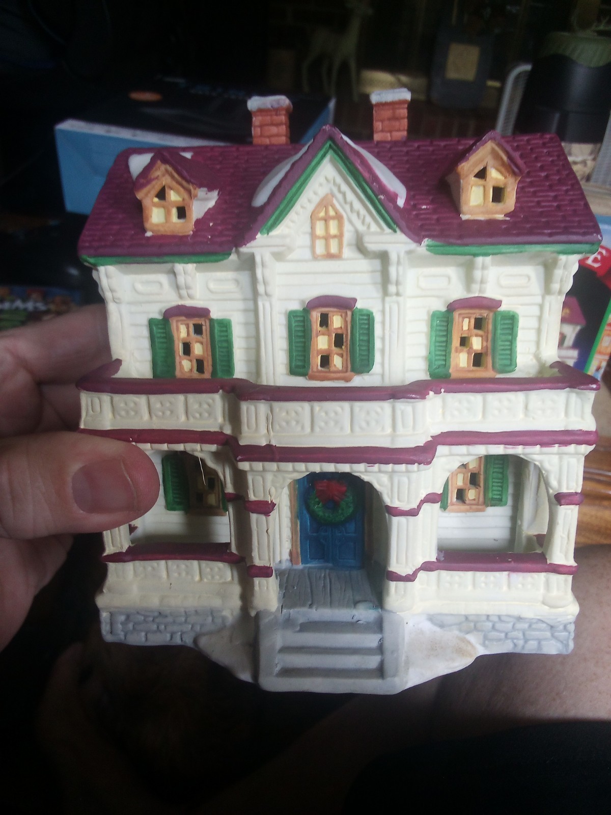 Dickensville Collectibles Two Story Noma Christmas Village 1996 Lighted House