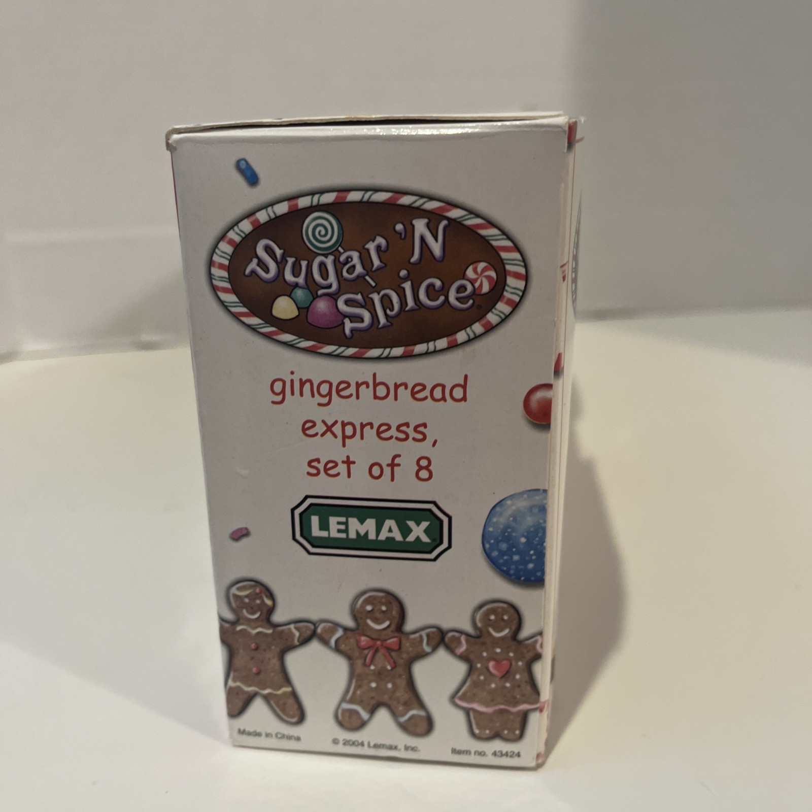 Lemax Sugar ‘N Spice Gingerbread Express Train Retired Pre-Owned – 43424, 8 Pcs