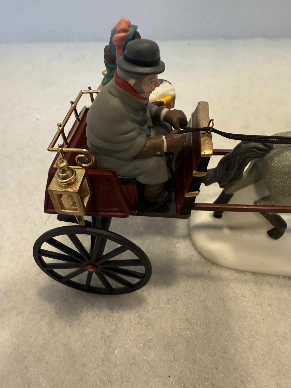 Dept 56 Heritage Village-Red Christmas Sulky #58401 Retired W/box EUC