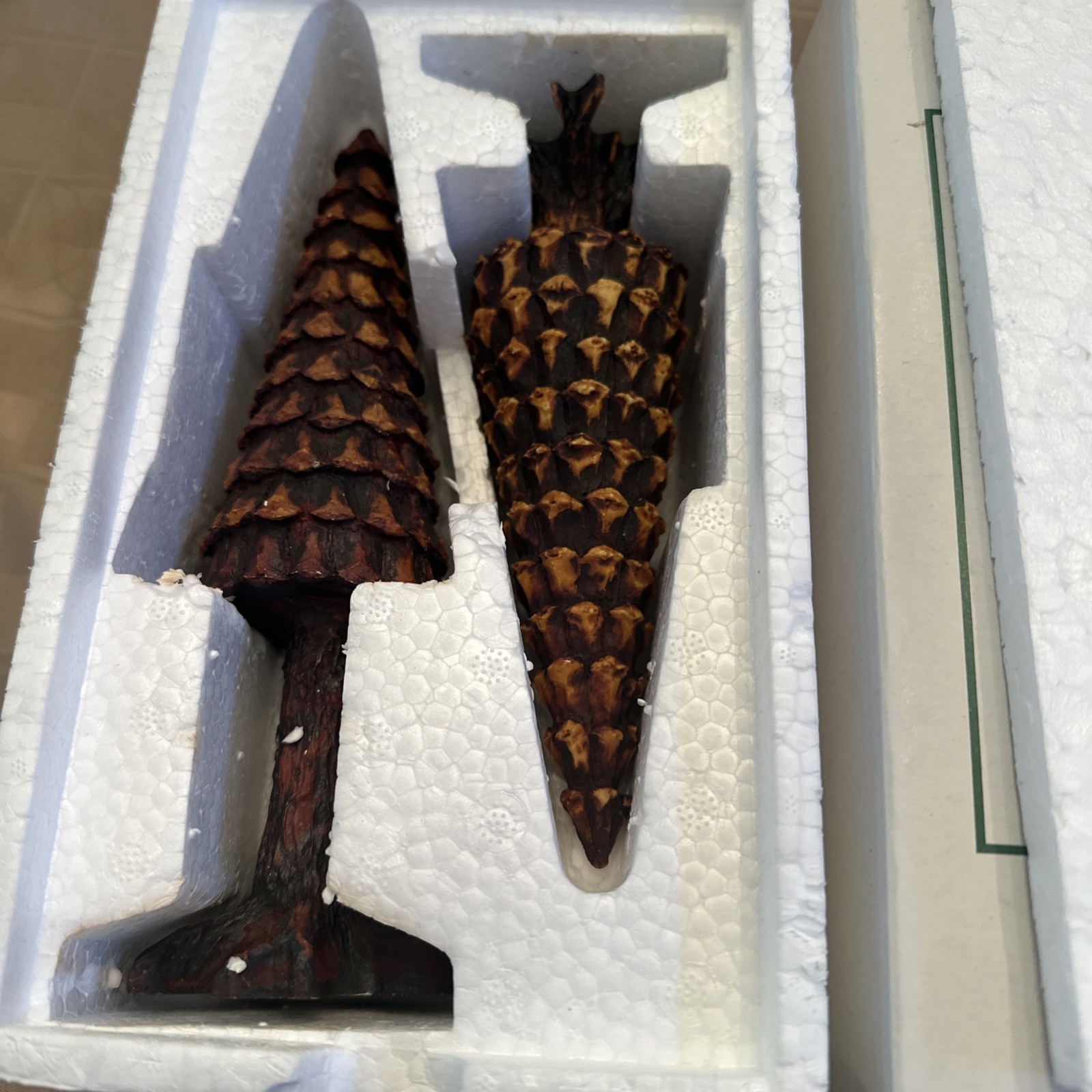 Department 56 Village Accessories Pinecone Trees Set of 2