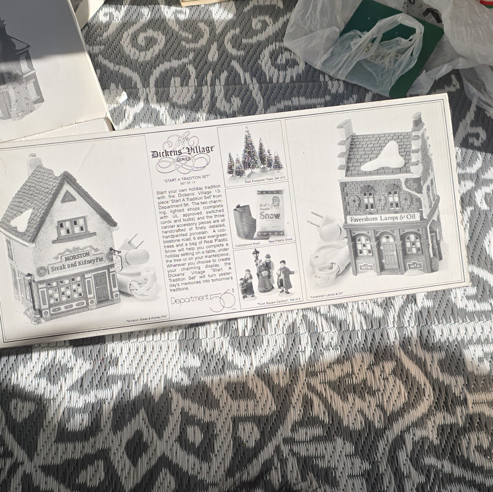 Department 56 Dickens’ Village Devereaux Lamps & Oil Porcelain Painted Boxed