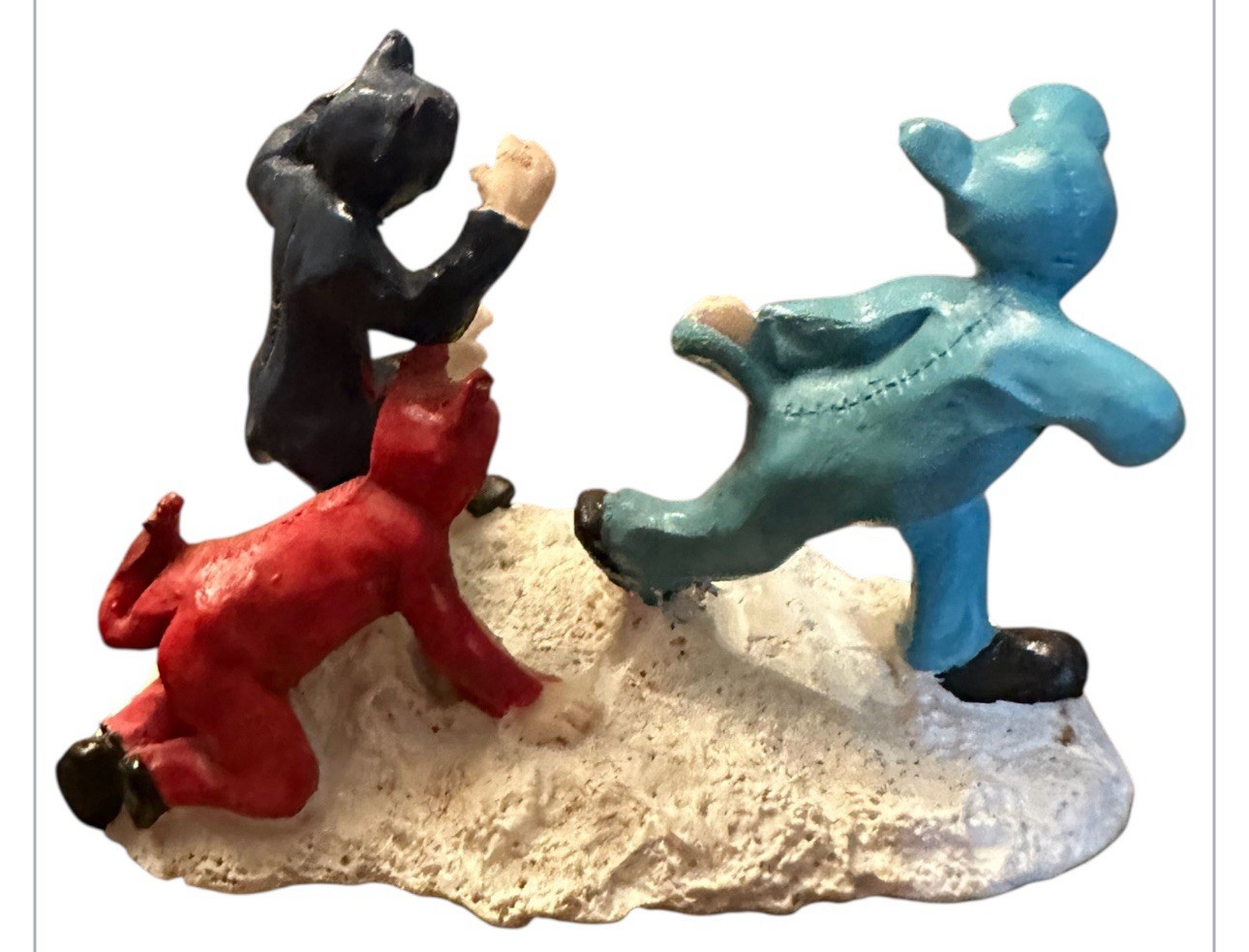 Vtg. Lot Of 13 Pcs Lemax – Christmas Village Resin Figurines App 3 Inches Tall