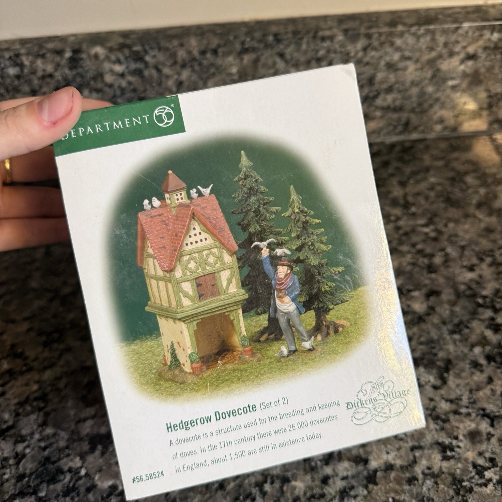 Vintage Dept 56 The Dickens Village Series The Hedgerow Dovecote # 56.58524