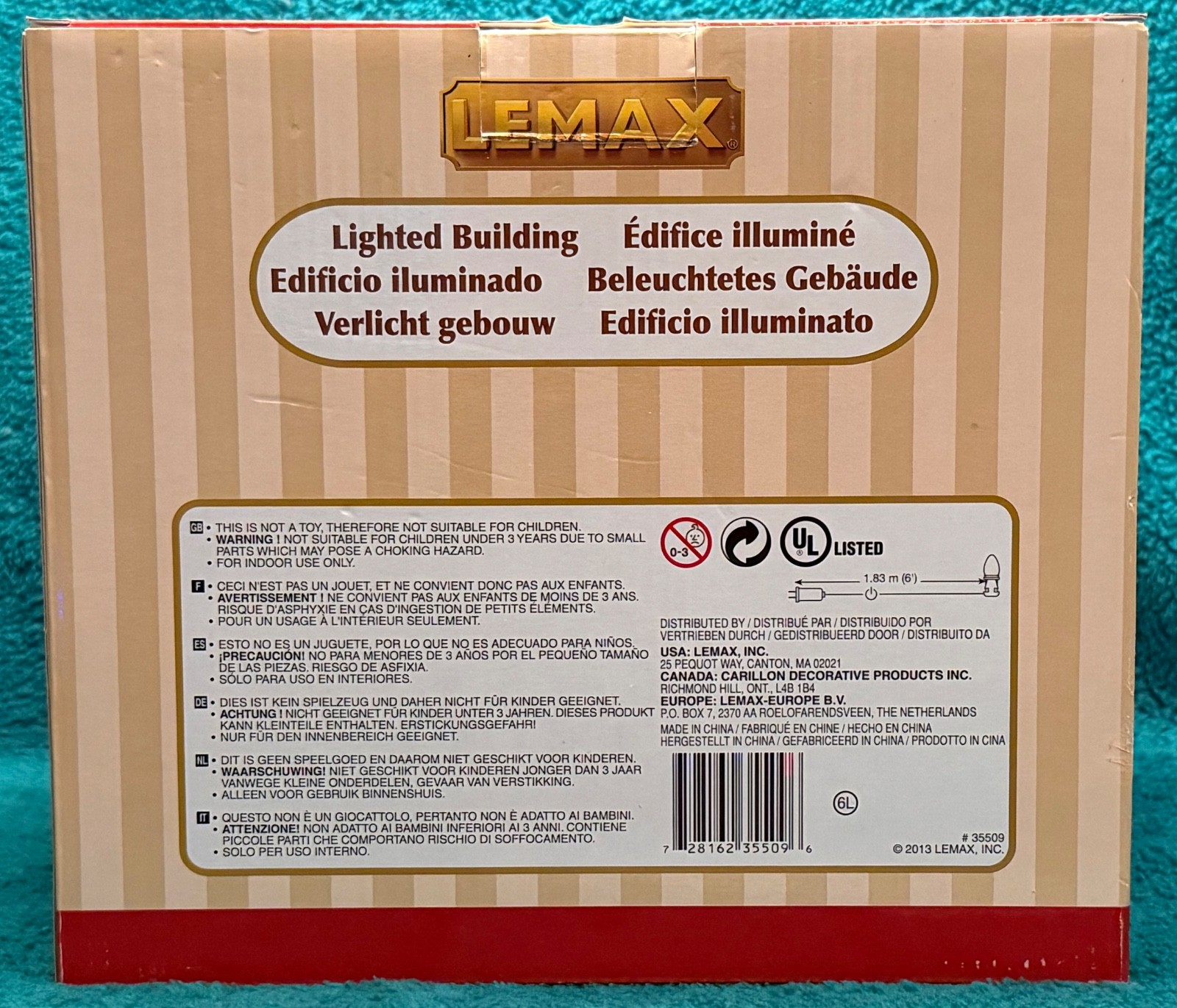 LEMAX KRINGLE’S EUROPEAN BAKERY #35509 LIGHTED CHRISTMAS BUILDING – GREAT w/BOX!
