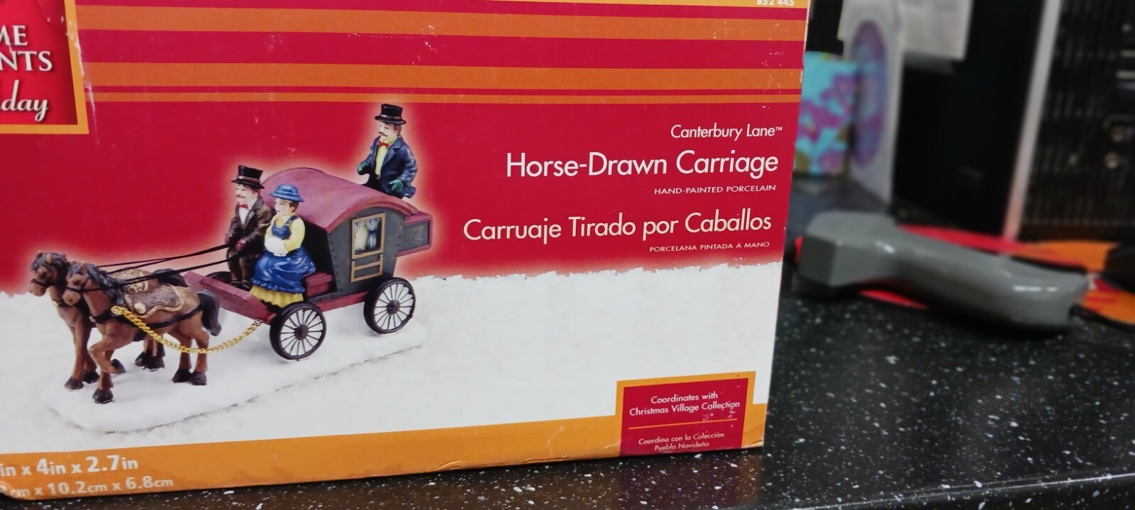 Canterbury Lane Horse Drawn Carriage Home Accents New. A3