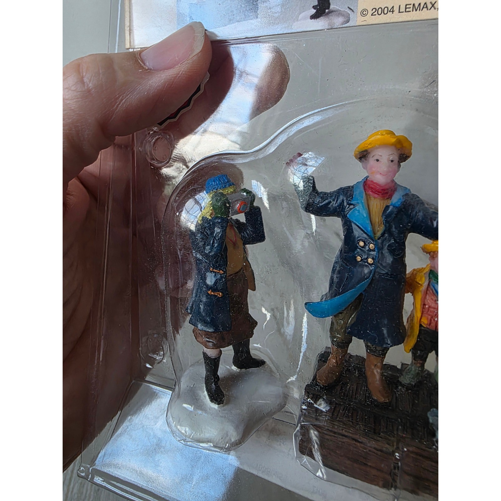 Lemax Whopper fish Fisher photography photo people accessory village Xmas