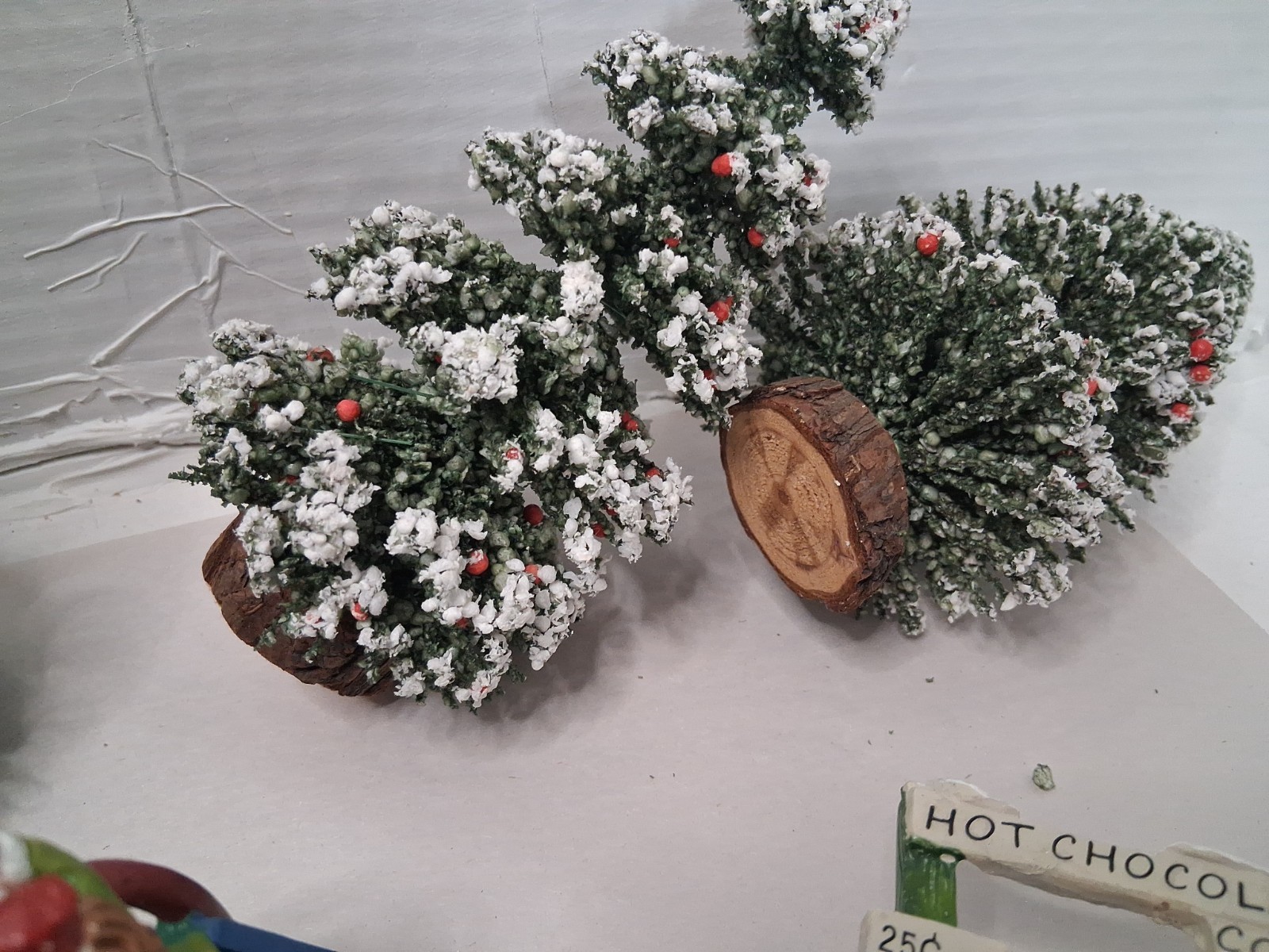 Lot Of 45 LEMAX,DEPT 56,ENCHANTED Christmas Figurines/Trees SEE DESCRIPTION