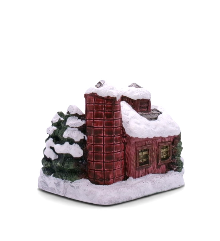 Vintage RSVP Barn with Silo American Rustic Country Christmas Cottage 1989
