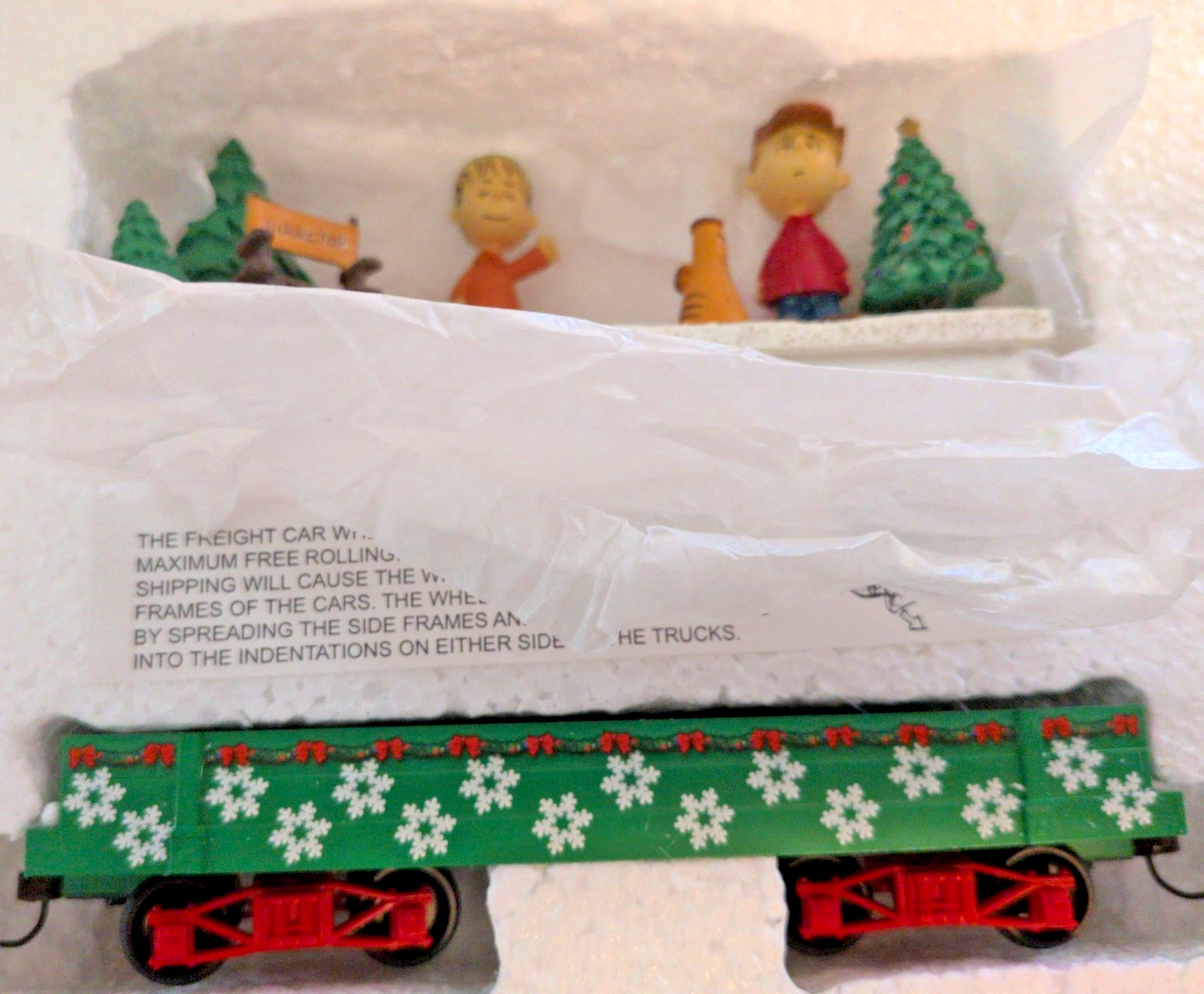 Peanuts Christmas Express Train Car Hawthorne Village ‘Christmas Speech” COA