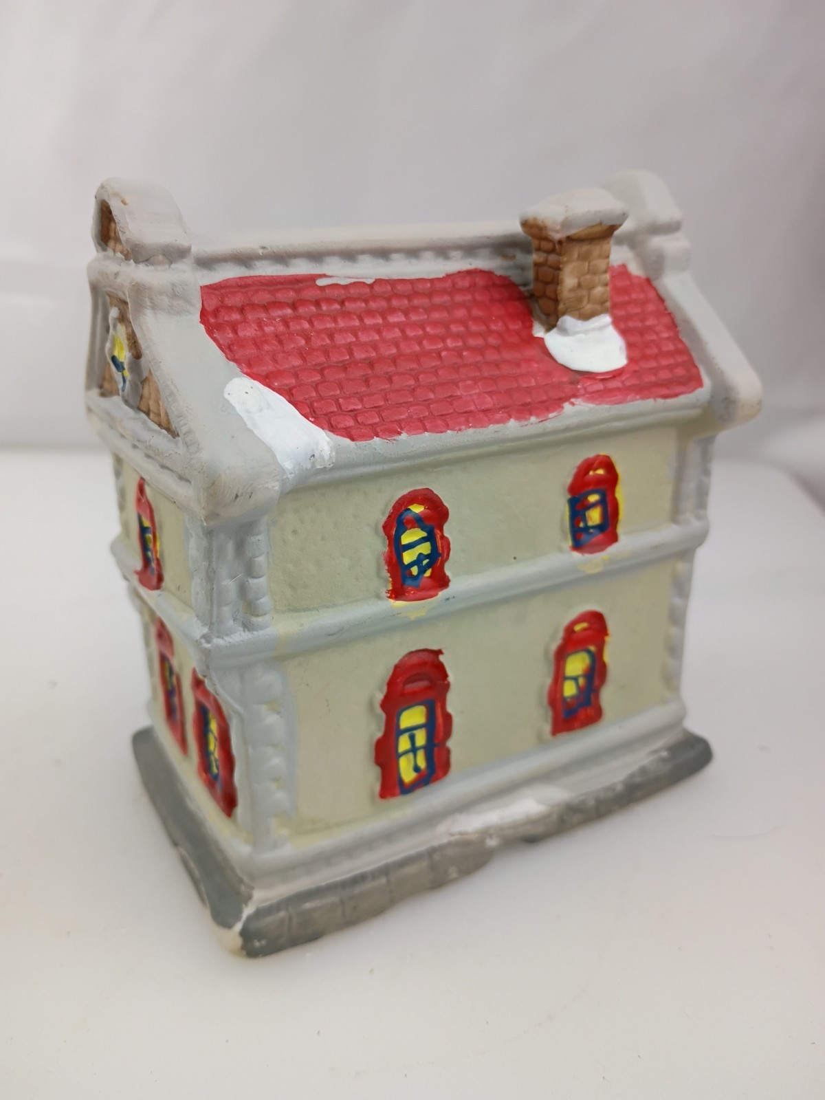 4″ Christmas Village Town Jewelry Shop Store Porcelain