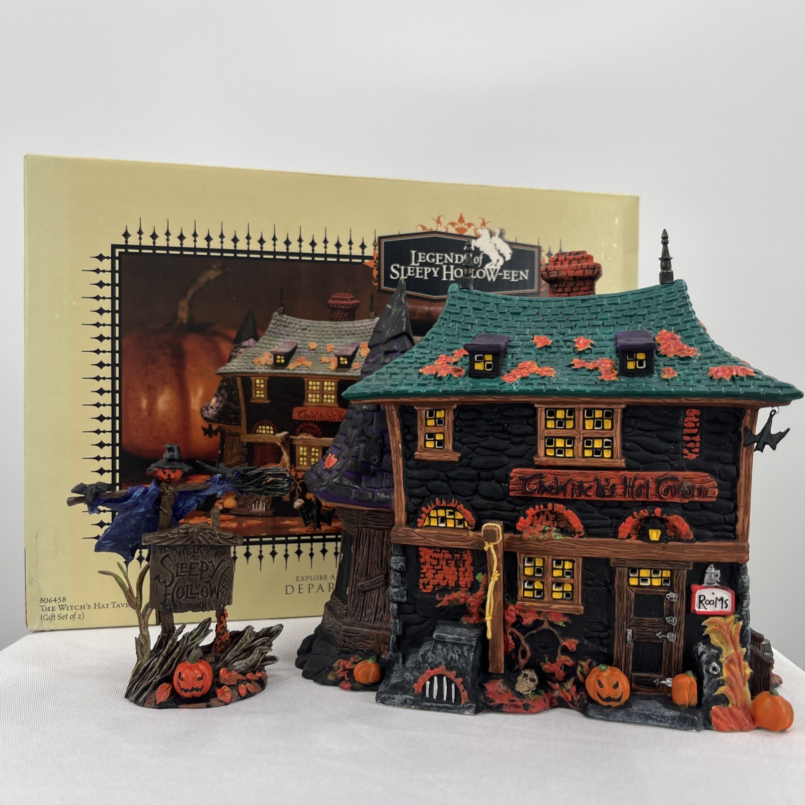 Dept 56 Halloween LEGENDS OF SLEEPY HOLLOW-EEN THE WITCH’S HAT TAVERN #806458