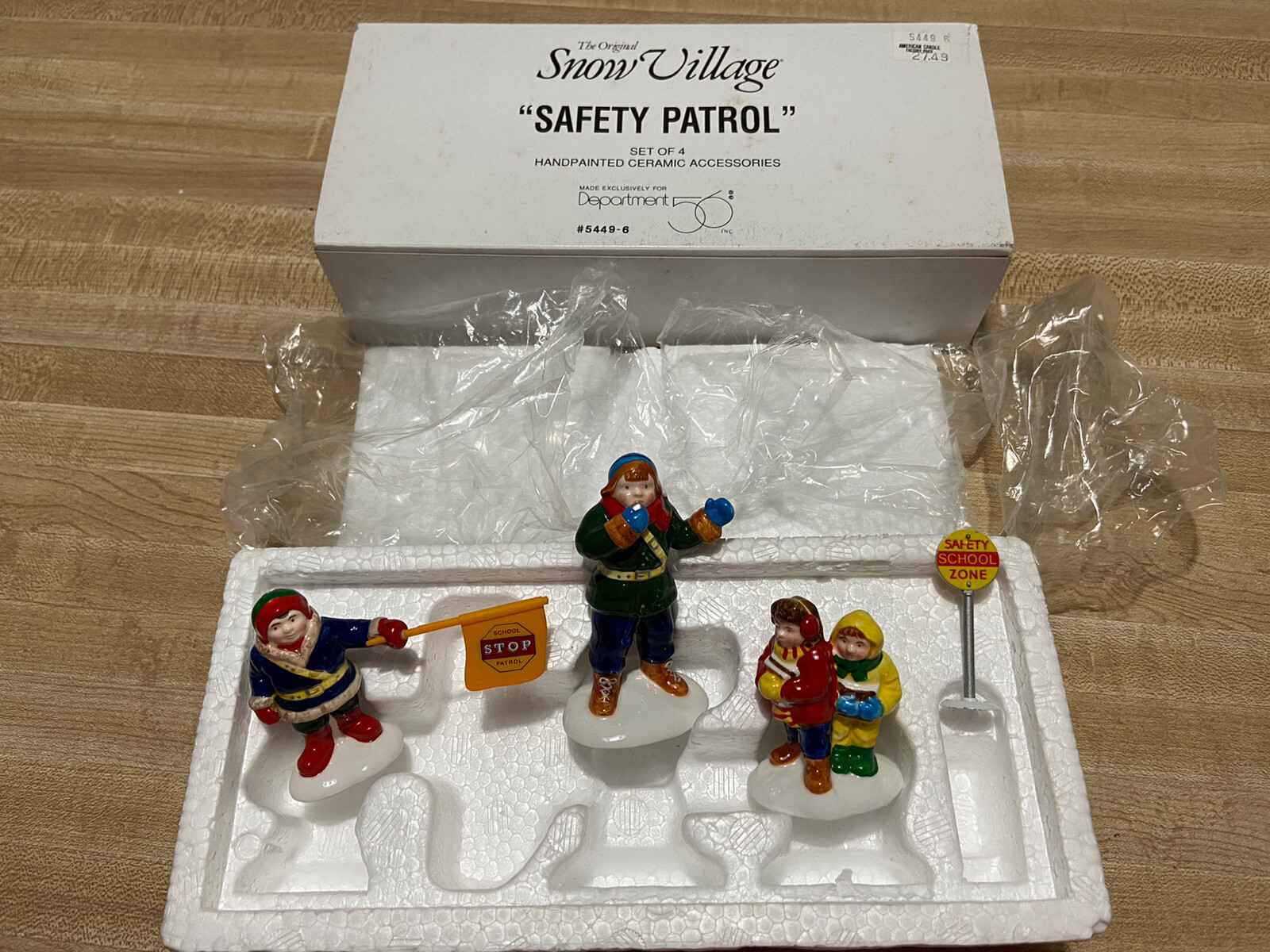 Snow Village Dept 56 Safety Patrol Accessory # 5449-6 School Crossing Retired
