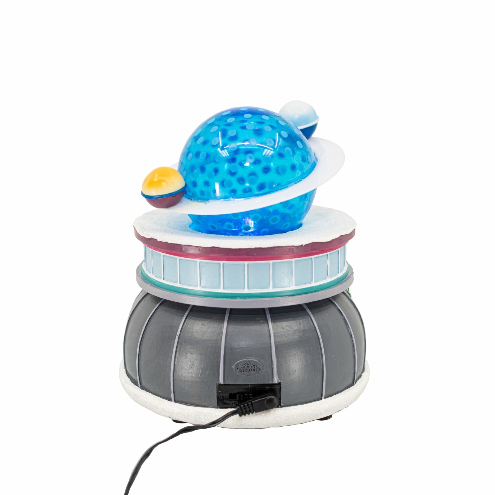 FG Square Planetarium Planet Stars Building LED Christmas Village Decor 7x7x8″