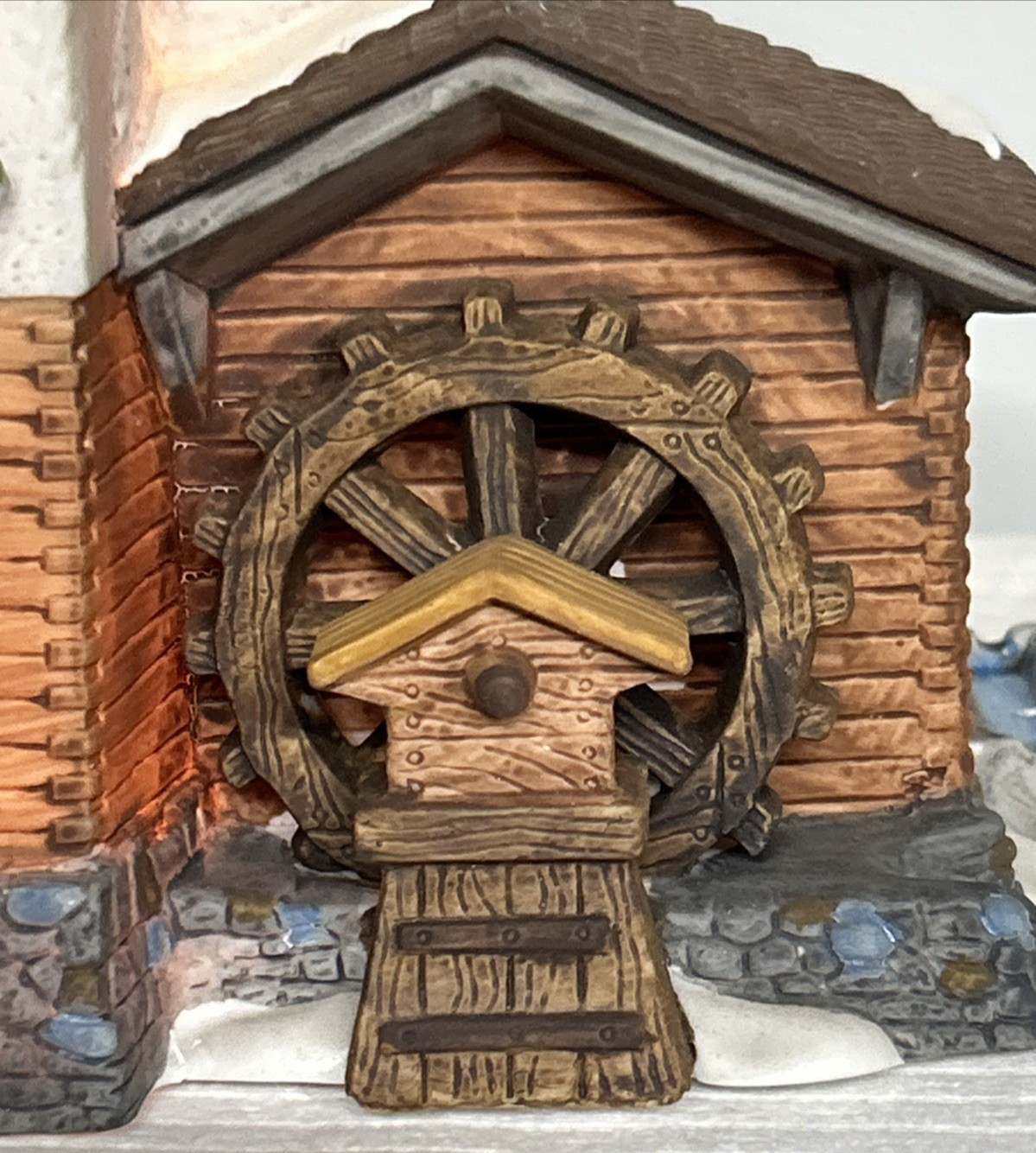 Dept 56 Christmas Alpine Village STODER GRIST MILL 59536 w/Light & Box Retired