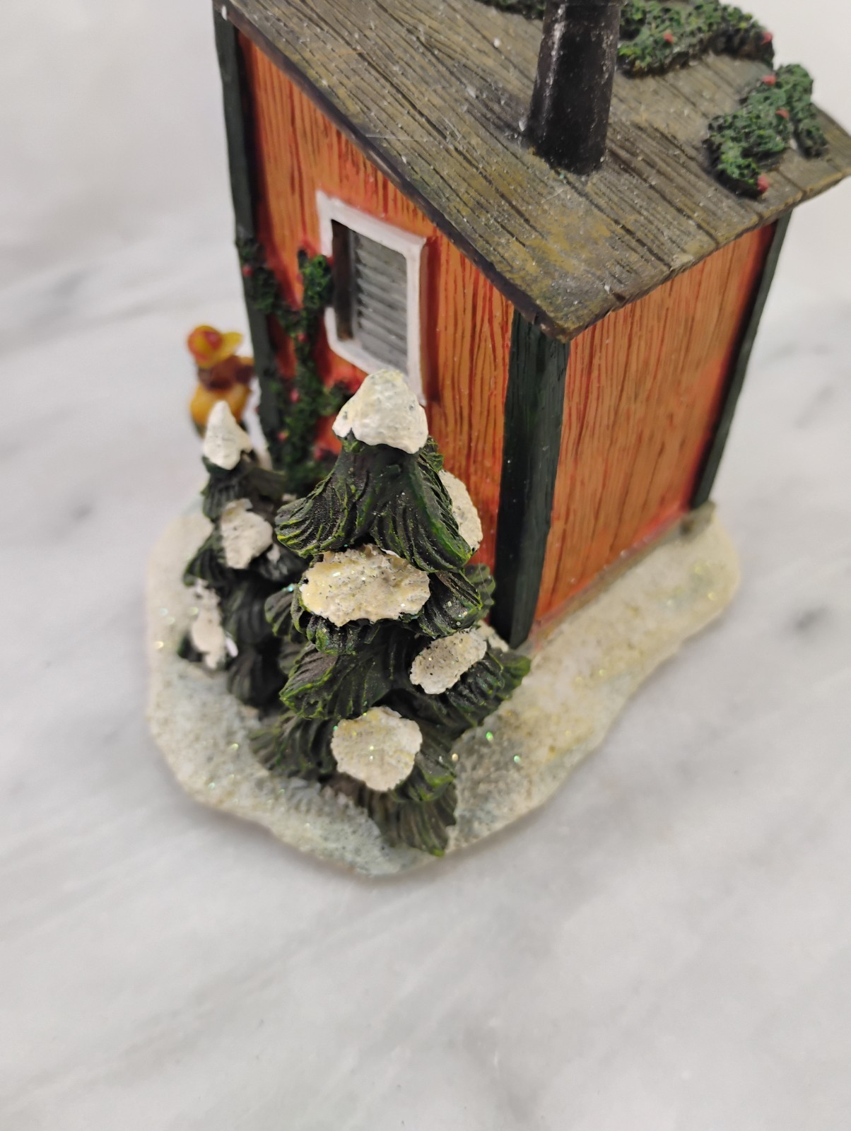 Vintage Unmarked Winter Outhouse