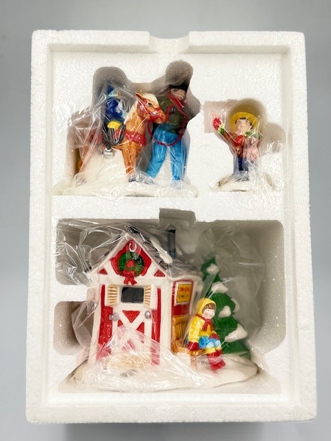 Department 56 The Original Snow Village Accessory pint size pony rides NEW