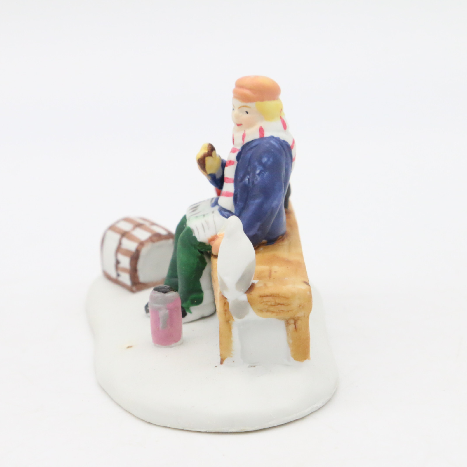 Lemax Hearthside Dickensvale Village Suppertime Porcelain 1997 #73225 Park Bench