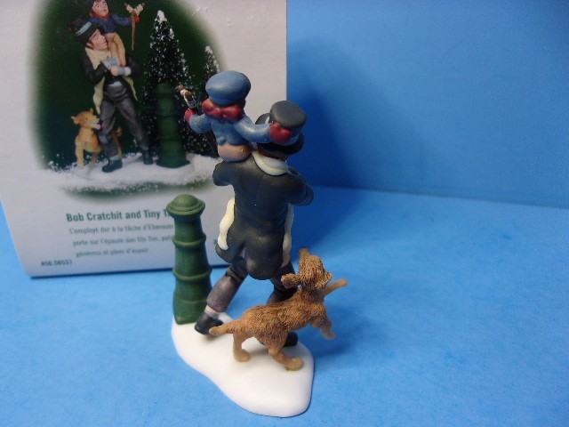 Dept 56 BOB CRATCHIT and TINY TIM 58537 Dickens Village A Christmas Carol in Box