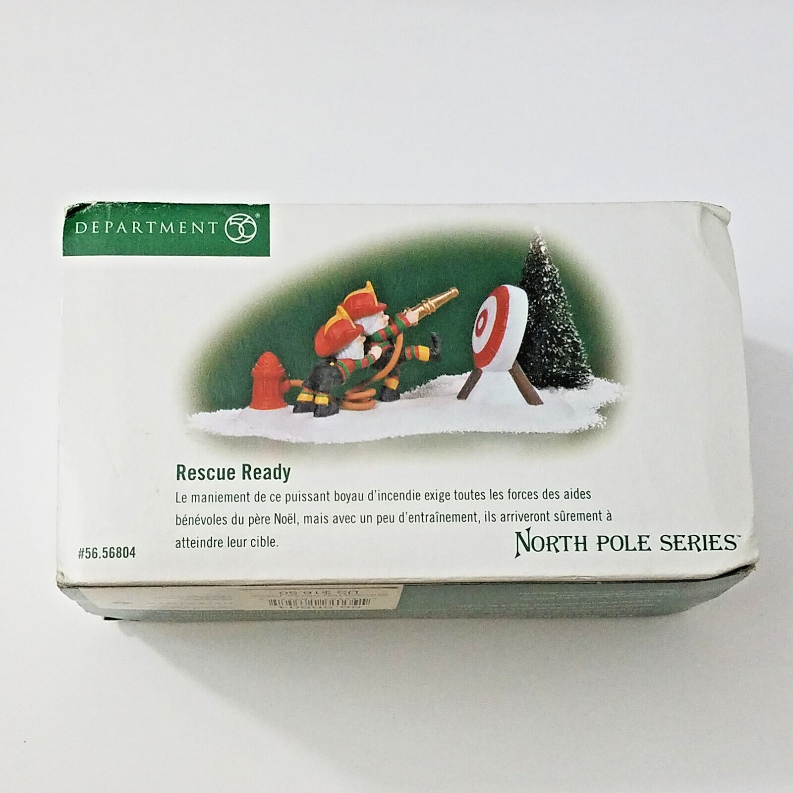 Dept 56 2000 Rescue Ready North Pole Snow Village Series 56804 Elves Firefighter
