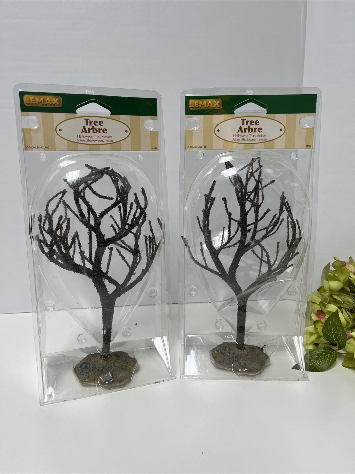 Lemax Spooky Town Halloween Tree Medium New 9″ 44150 Set Of 2