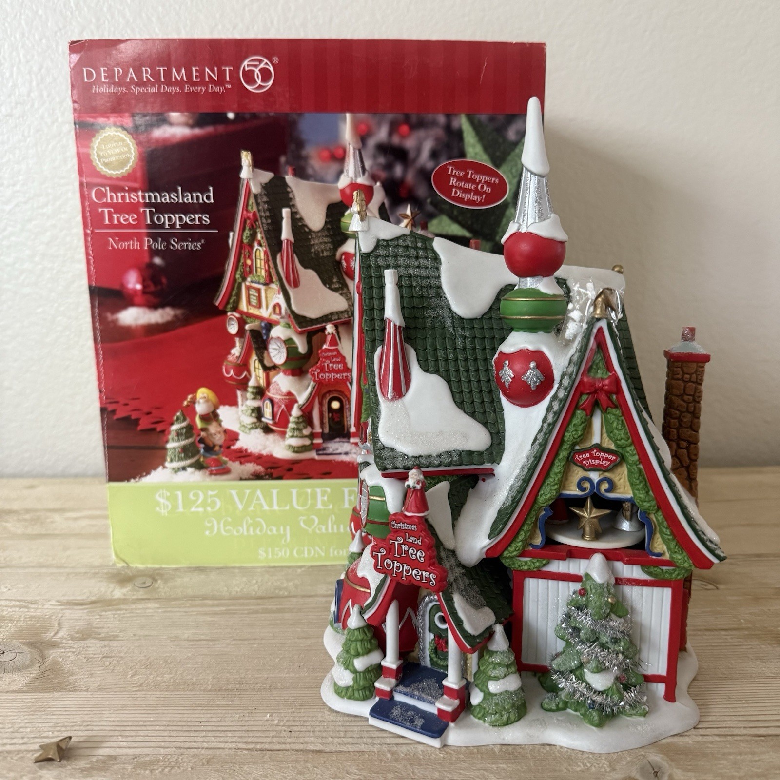 Department 56 Christmasland Tree Toppers North Pole Series #56.56960 Lighted