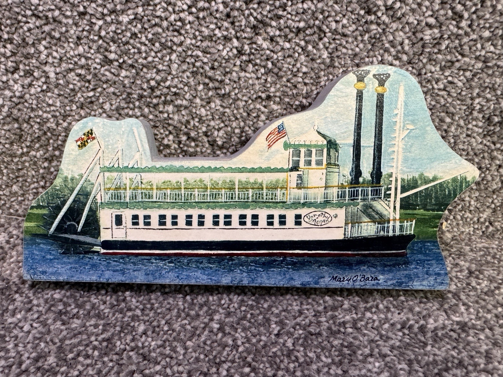 4 My Home Towne cats meow Maryo’s welcome MARYLAND buildings paddle boat X1436