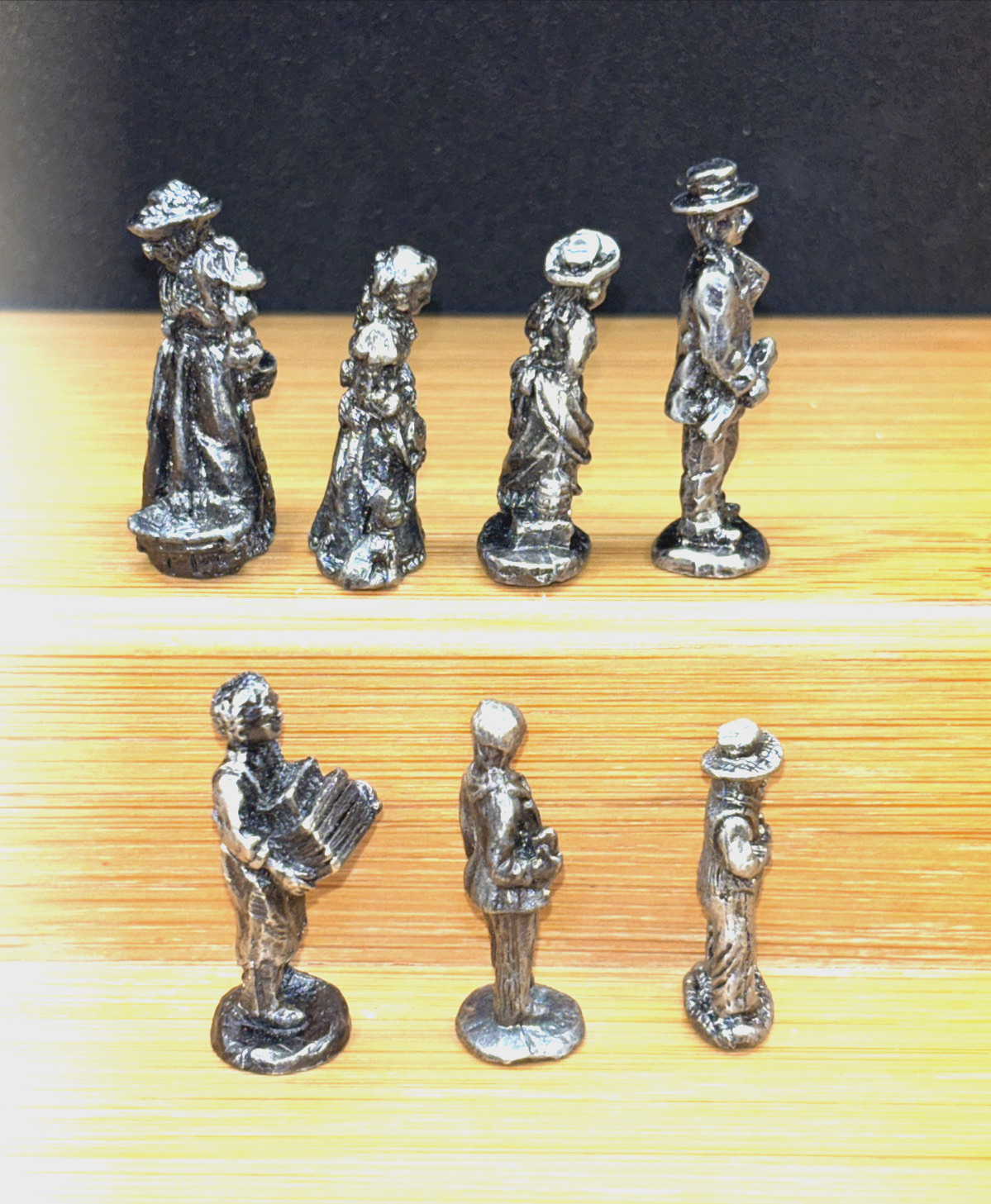 7 IRS Liberty Falls miniature pewter figurines