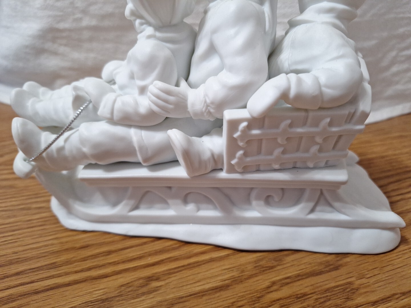 DEPT 56 Christmas Winter Silhouette Sliding In The Snow White FIGURINE 78492
