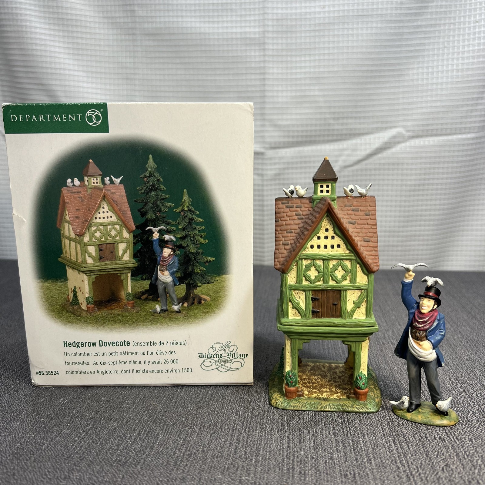 Vtg 2000 Dept 56 HVC Dickens Village Series Hedgerow Dovecote Accessory #58524