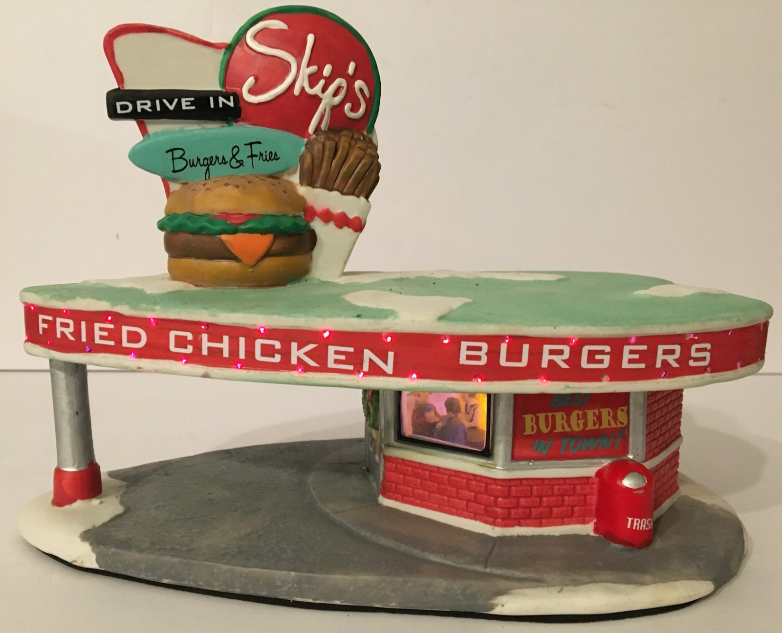 Holiday Time Retro Collection “Skips Diner” Battery Operated Fiberoptic