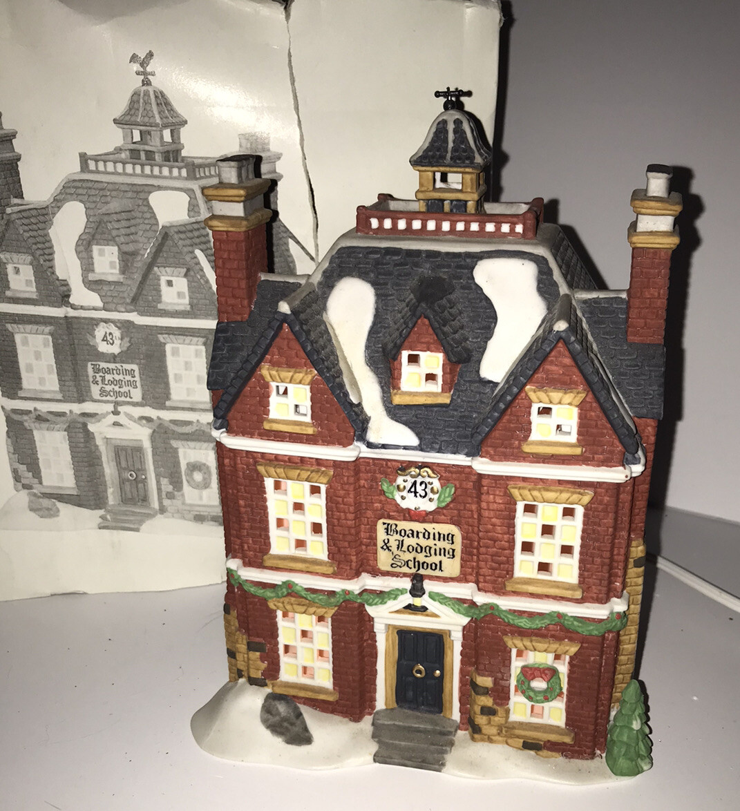 Department 56 Boarding & Lodging School 5810-6 Dickens Village Series Heritage