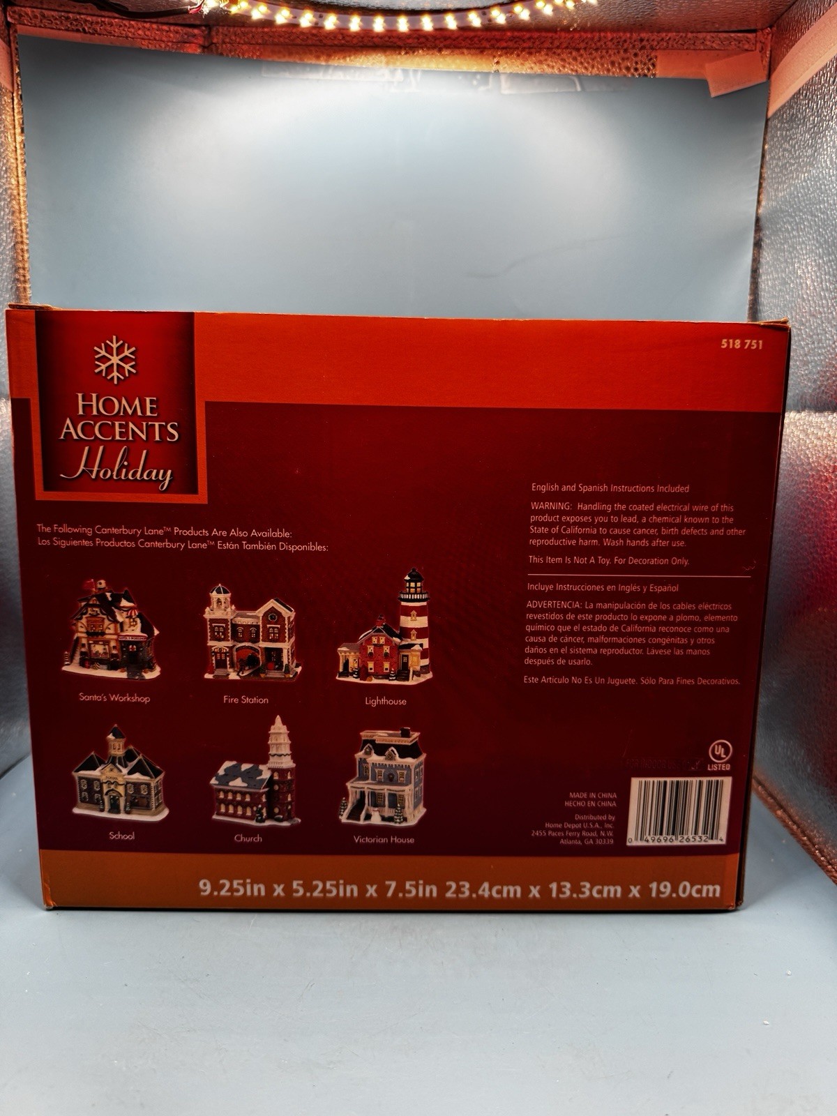 Canterbury Lane 2017 Home Depot Store Porcelain Lighted Christmas Village NIB