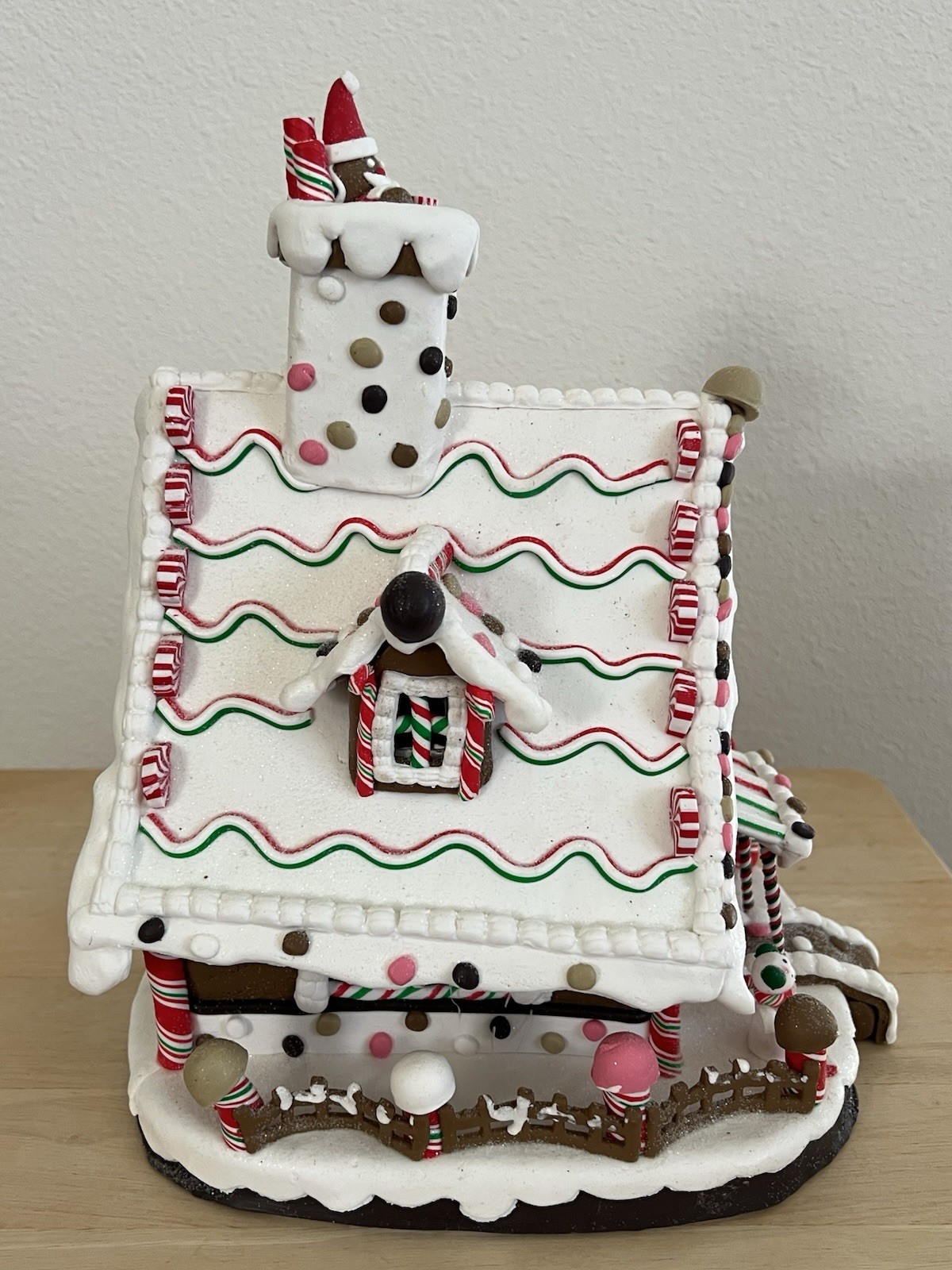 Kurt Adler Gingerbread House Lighted Figurine J3628 – 12 Inch