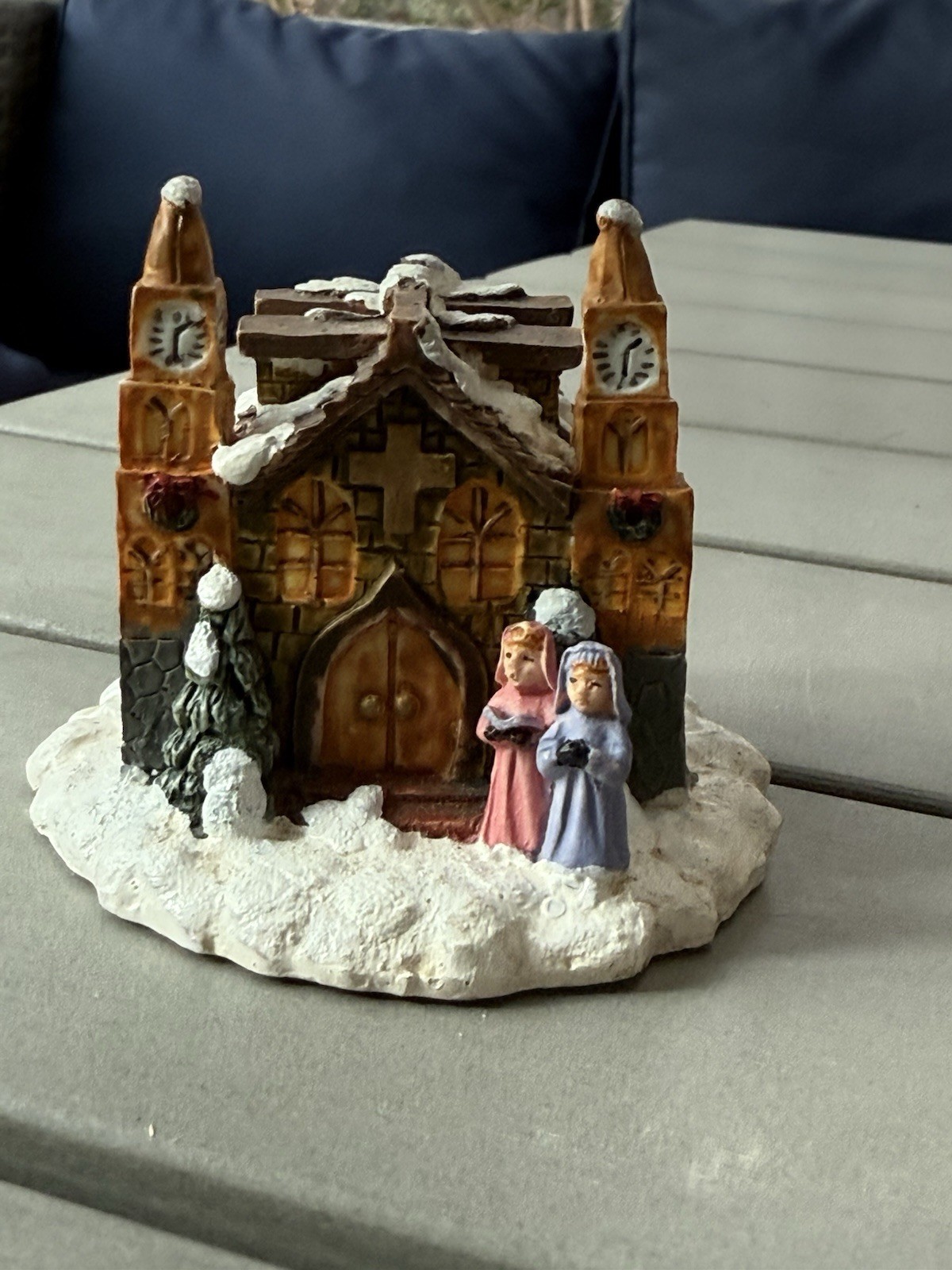 Windsor Collection House Collectible Church in Winter 2 1/2″ H x 3″ L x 2 7/8″ W
