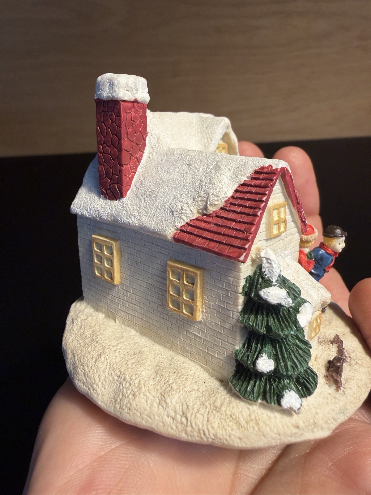 Vintage Richmond Cottage Crystal Falls Village House Christmas Ornament 1992 Box