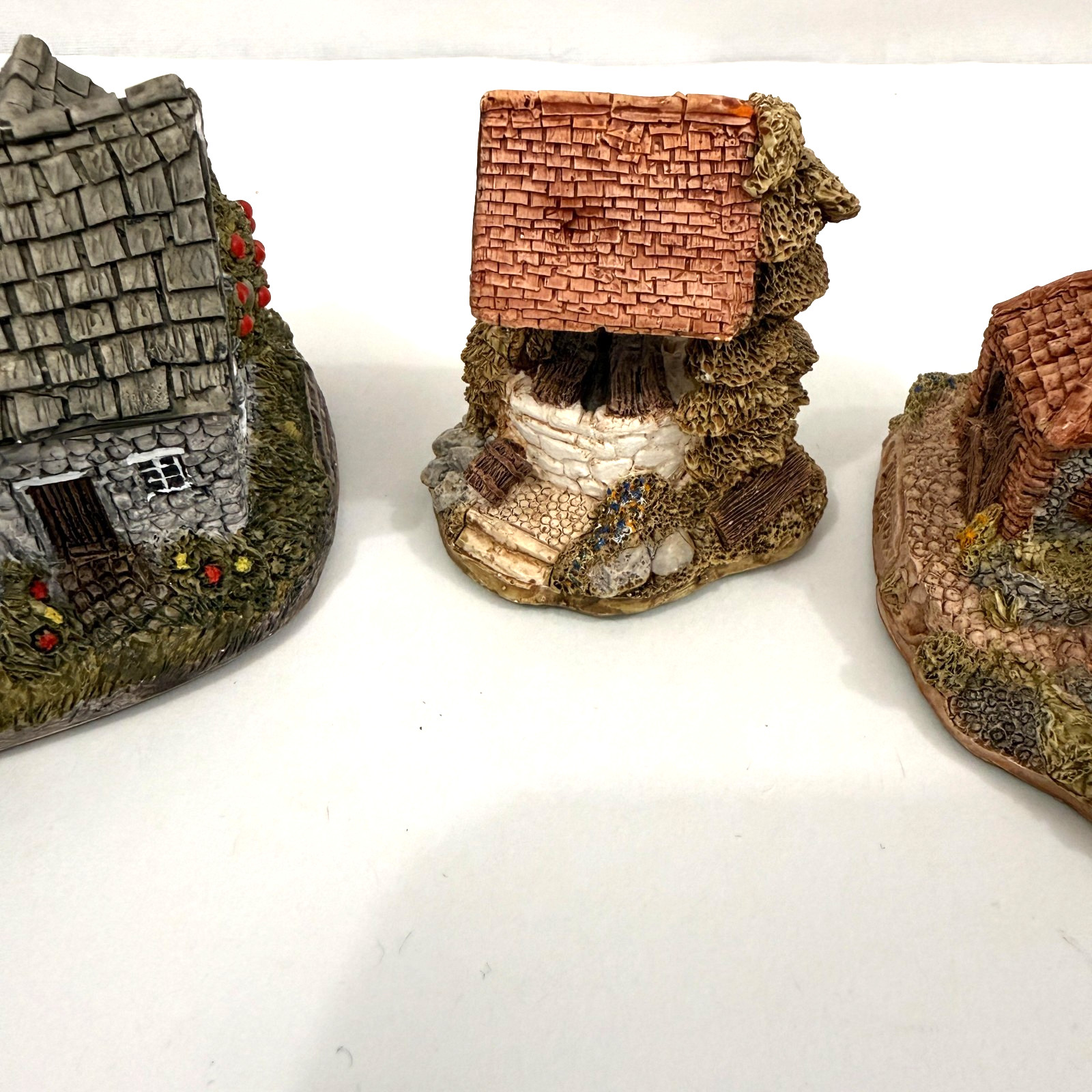3 Lilliput Lane Tintagel Bay View Wishing Well All Signed David Tate MBE READ